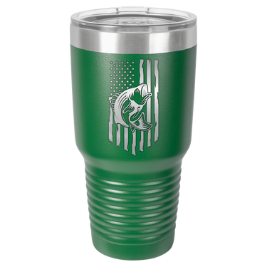 Rustic Us Flag Design Tumbler